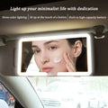 LED Car Sun Visor Vanity Mirror – Rechargeable HD Makeup Mirror Car Vanity Mirror PLUSH WHITE