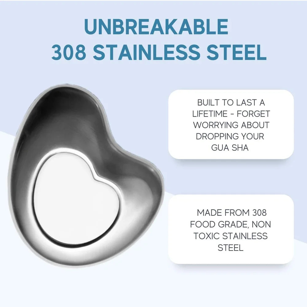 Stainless Steel Gua Sha Ice Roller – Facial Cryo Massager Facial Massage Tool PLUSH