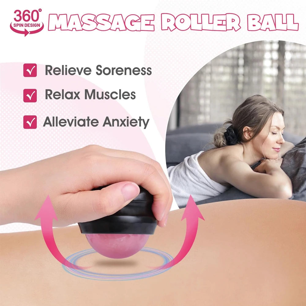 Wooden Labor Comb & Massage Roller Ball Kit | 1/2/3pcs Labor Wellness Kit PLUSH