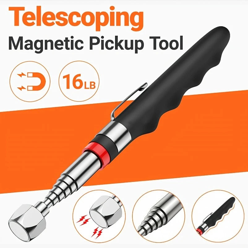 Telescoping Magnetic Pickup Tool – Extendable Magnet Stick Magnetic Pickup Tool PLUSH 1PC 16LB