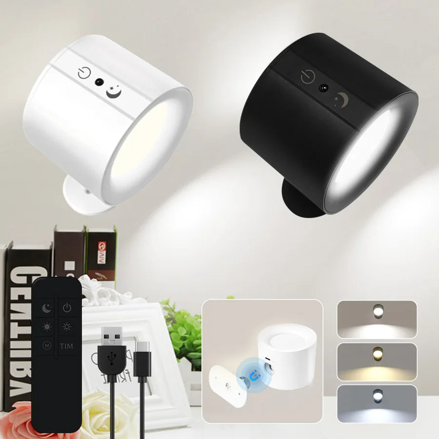 Cordless LED Wall Sconce – Rechargeable, Dimmable & Remote LED Wall Sconce PLUSH