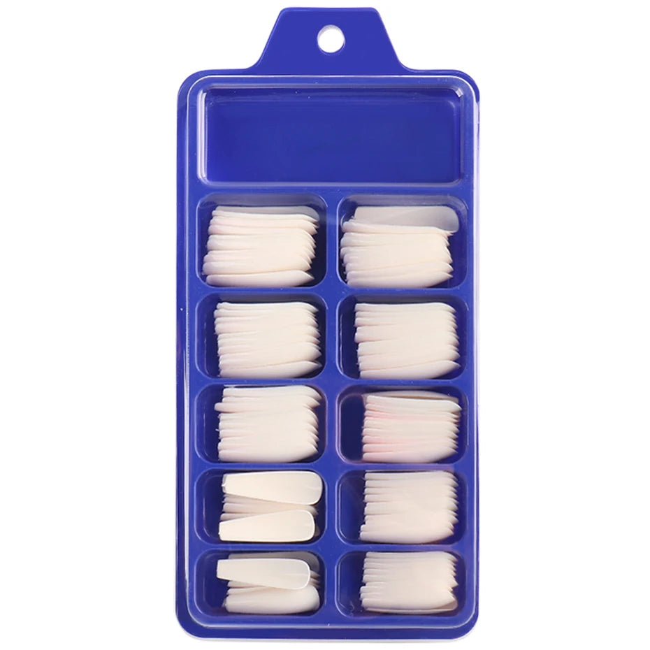 100pcs Coffin Press On Nails – Acrylic Nail Extension Kit Press On Nail Tips PLUSH 1895-1