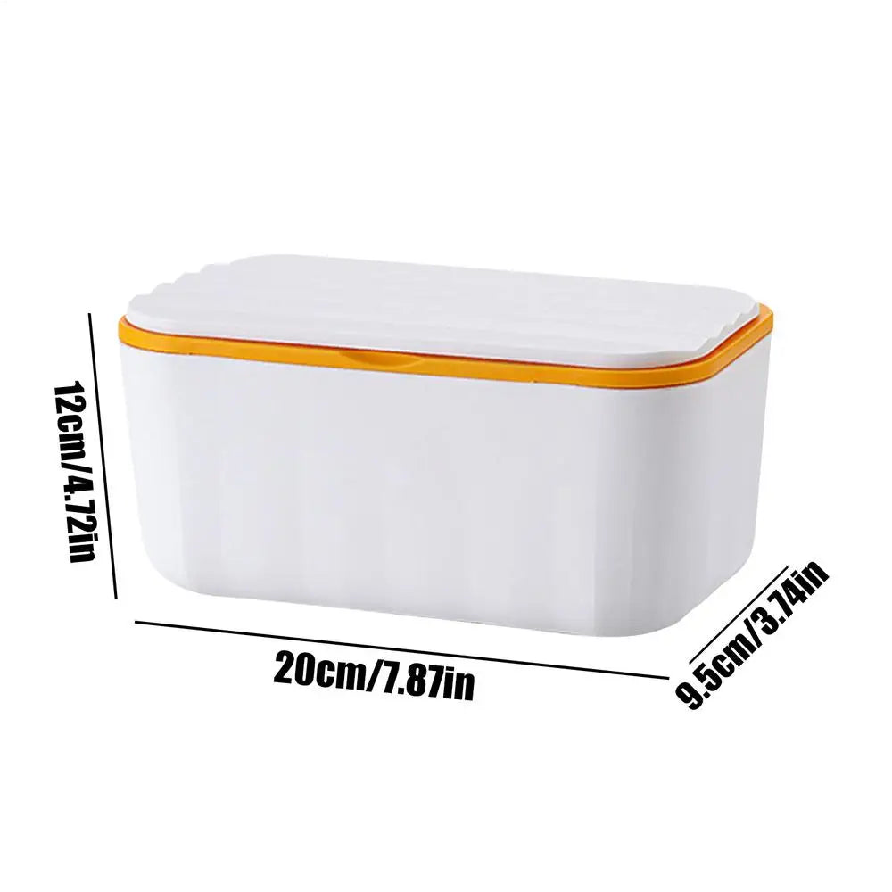 Dustproof Wipes Dispenser Box with Lid | Home Car Office Wipes Dispenser Box PLUSH White
