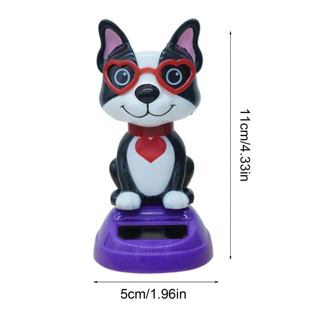 Solar Dancing Animal Bobble Head Car Dashboard Ornament Solar Bobble Head Toy PLUSH dog 2