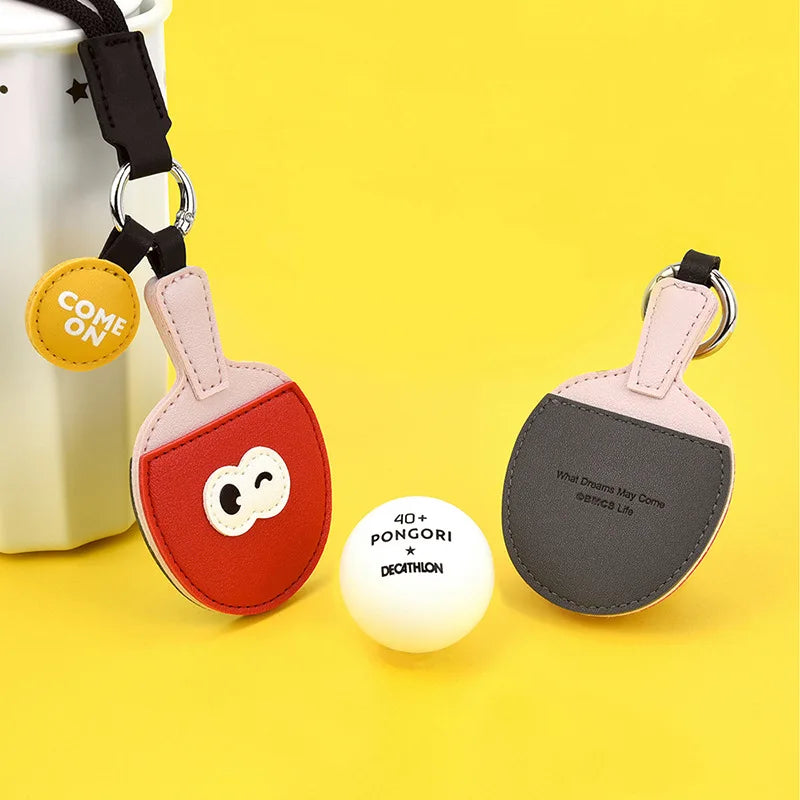 Sports Leather Keychain – Table Tennis, Badminton & Boxing Sports Keychain PLUSH