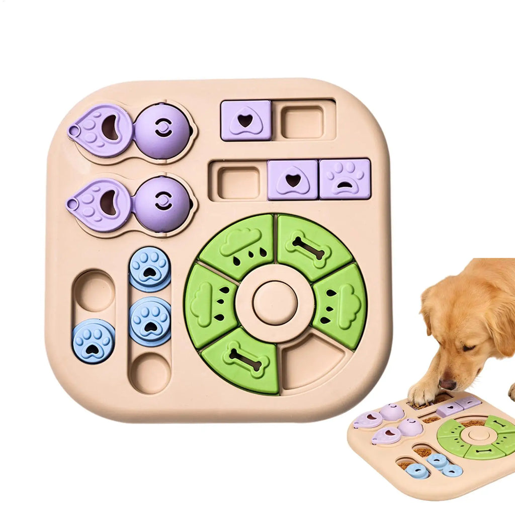 Dog Puzzle Toy Slow Feeder – Interactive Treat Dispenser Pet Puzzle Feeder PLUSH