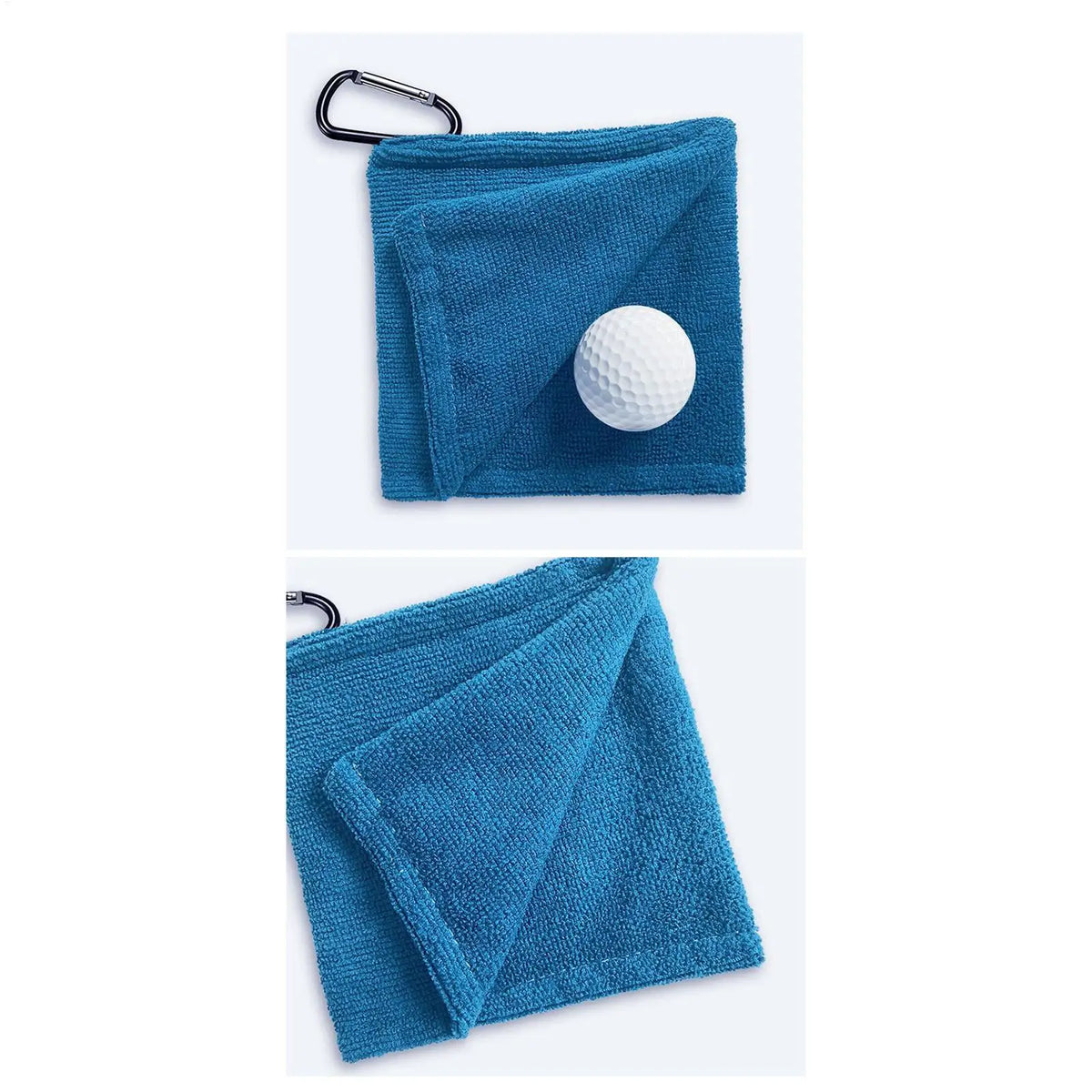 Golf Towel with Carabiner Clip – Microfiber Ball Cleaning Cloth Golf Cleaning Towel PLUSH