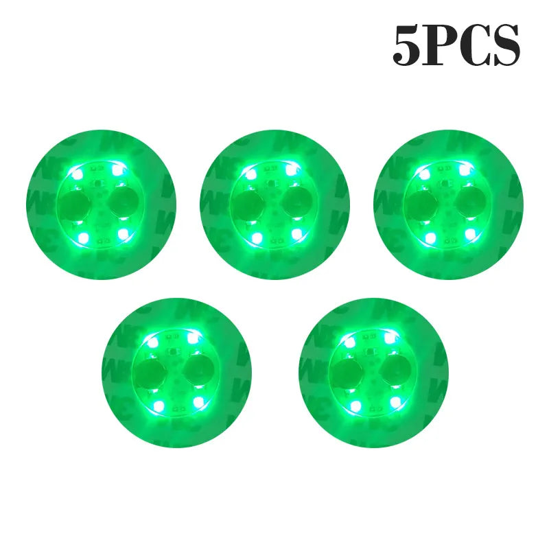 150pcs LED Luminous Coaster Stickers for Bar, Drinks & Bottles LED Party Coasters PLUSH Green-5PCS 6cm