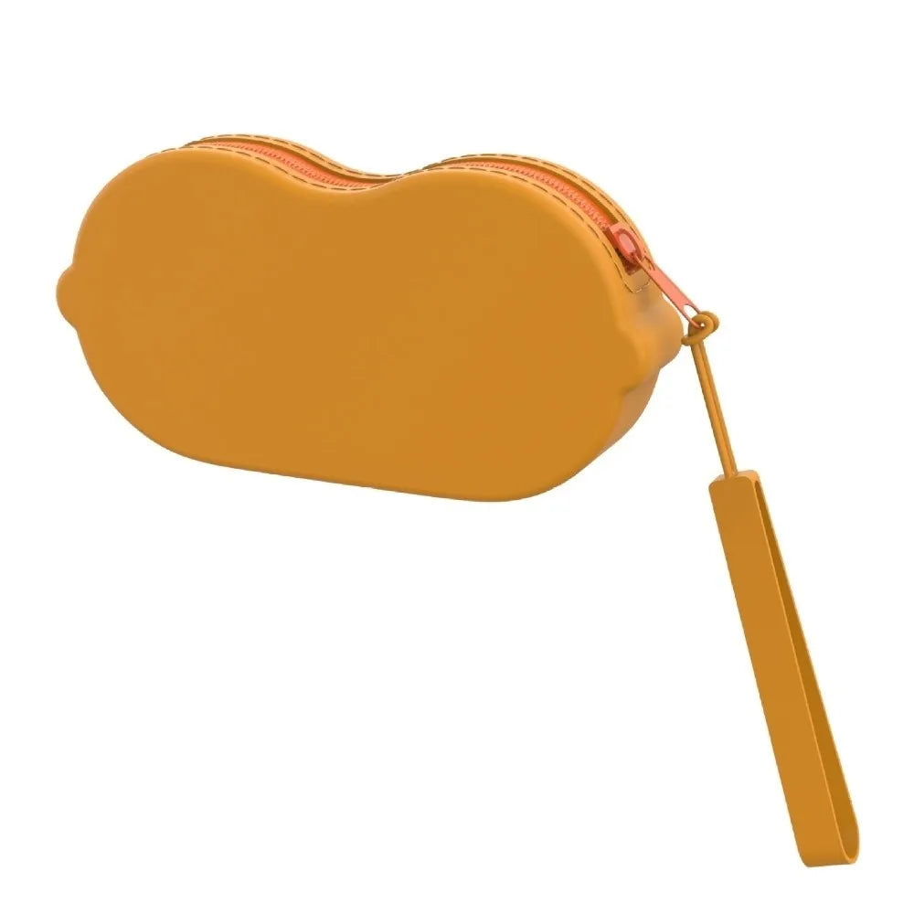 Silicone Sunglasses Case with Lanyard & Zipper – 12 Colors Eyeglass Case PLUSH Orange