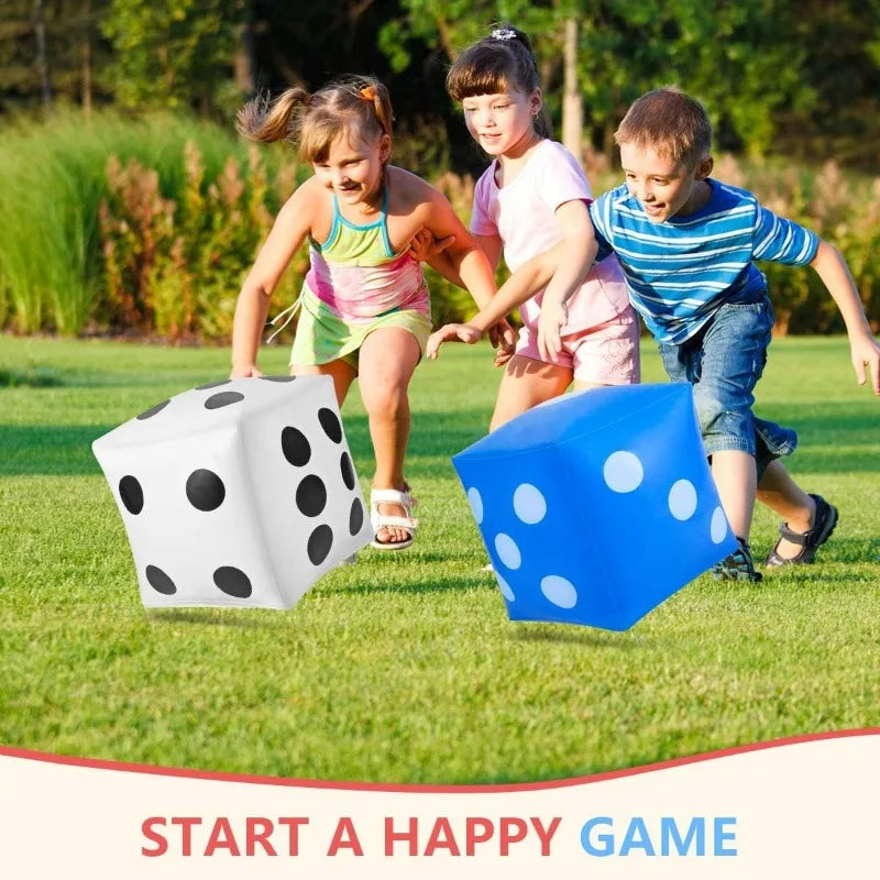 Giant Inflatable Dice Game Toy – Party, Bar & Group Fun Inflatable Dice Game PLUSH
