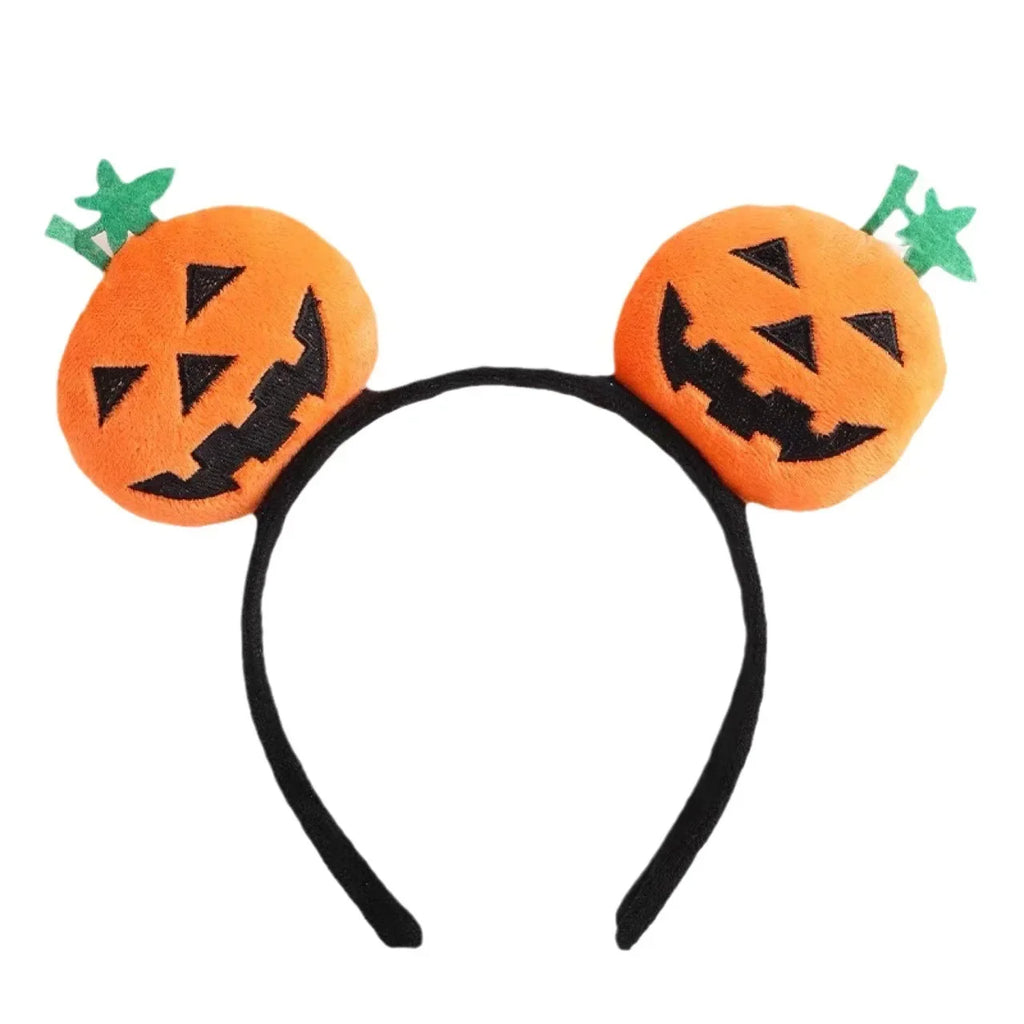 Halloween Pumpkin & Devil Headbands – Costume Party Set Halloween Headband Set PLUSH