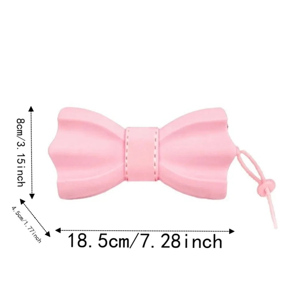 Bow-Shaped Silicone Eyeglass Case with Lanyard – Shockproof Eyeglass Case PLUSH