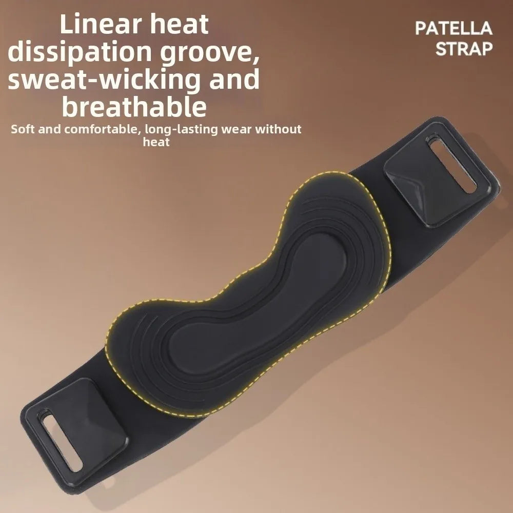 Elastic Knee Support Straps with Silicone Cushion – 1 Pair Knee Support Strap PLUSH