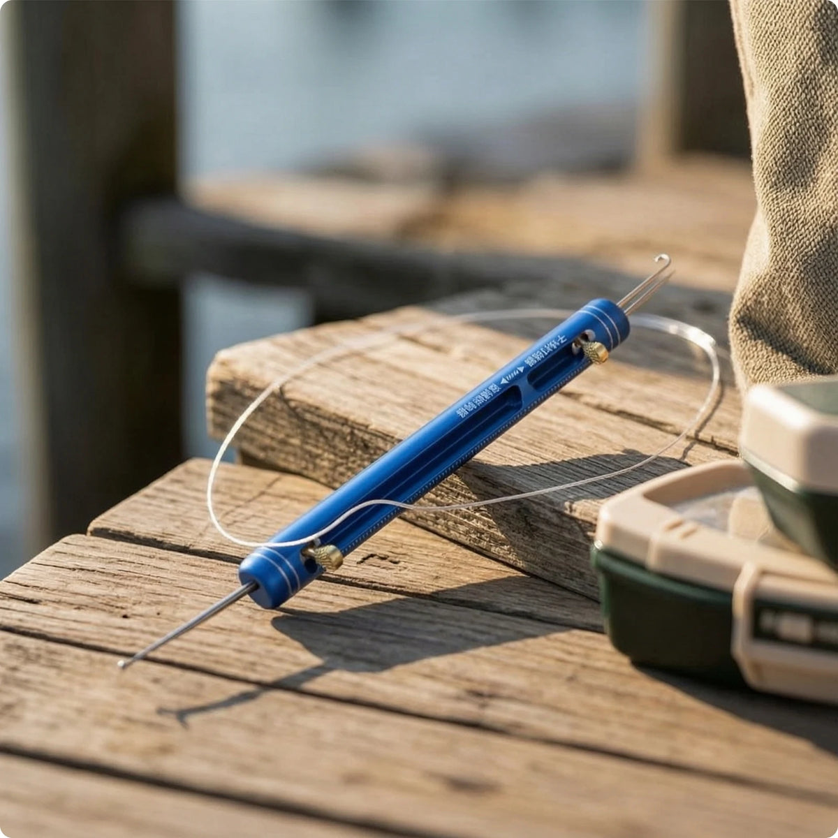 Fishing Hook Remover & Knot Tying Tool – Compact Angler Fishing Hook Remover PLUSH Blue