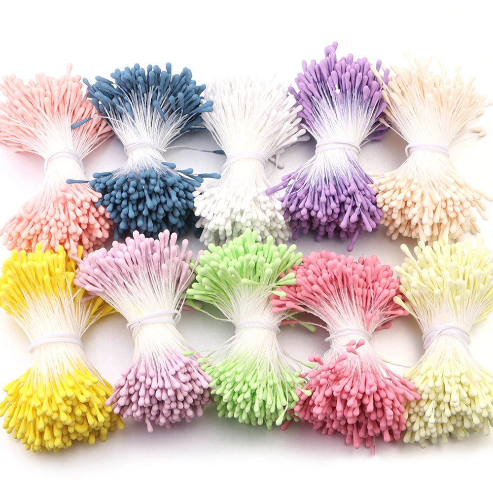 380-400pcs 2mm Matte Flower Stamens – DIY Artificial Floral Craft Floral Craft Supplies PLUSH