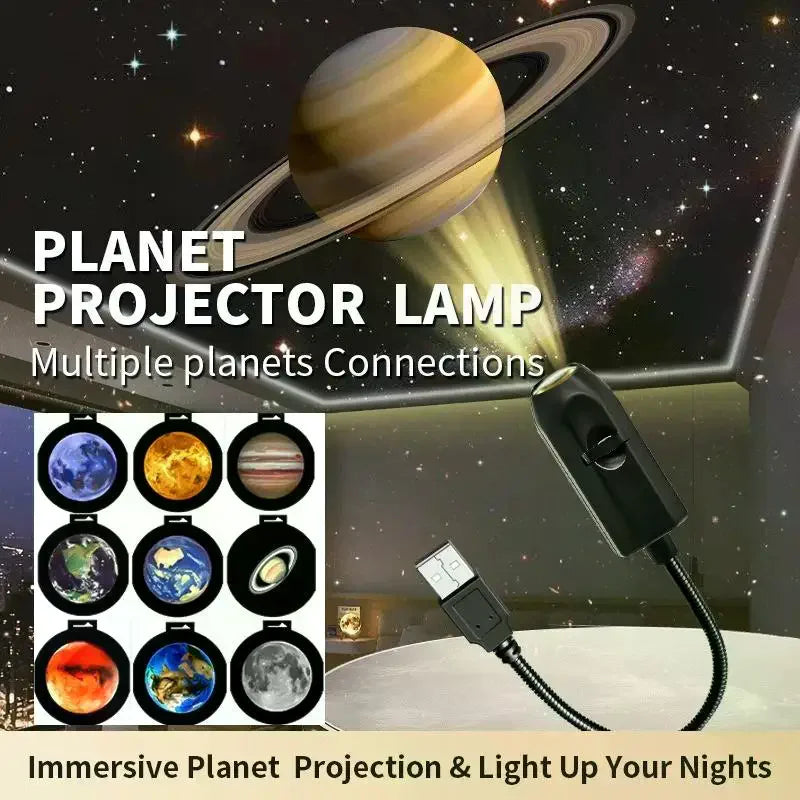 USB 360° Moon Starry Sky Projection Night Light for Kids Projection Night Light PLUSH