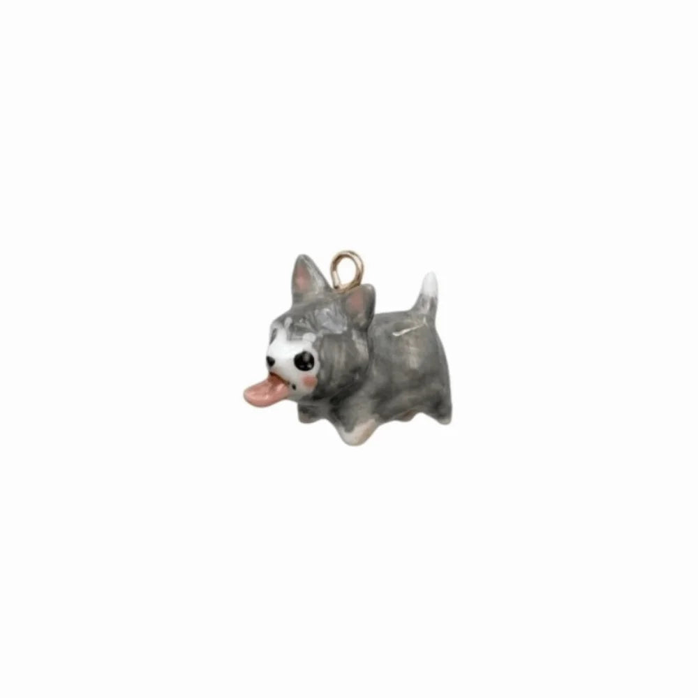Cute Enamel Dog Breed Pendant – Shih Tzu, Beagle & More Enamel Dog Pendant PLUSH Style 8