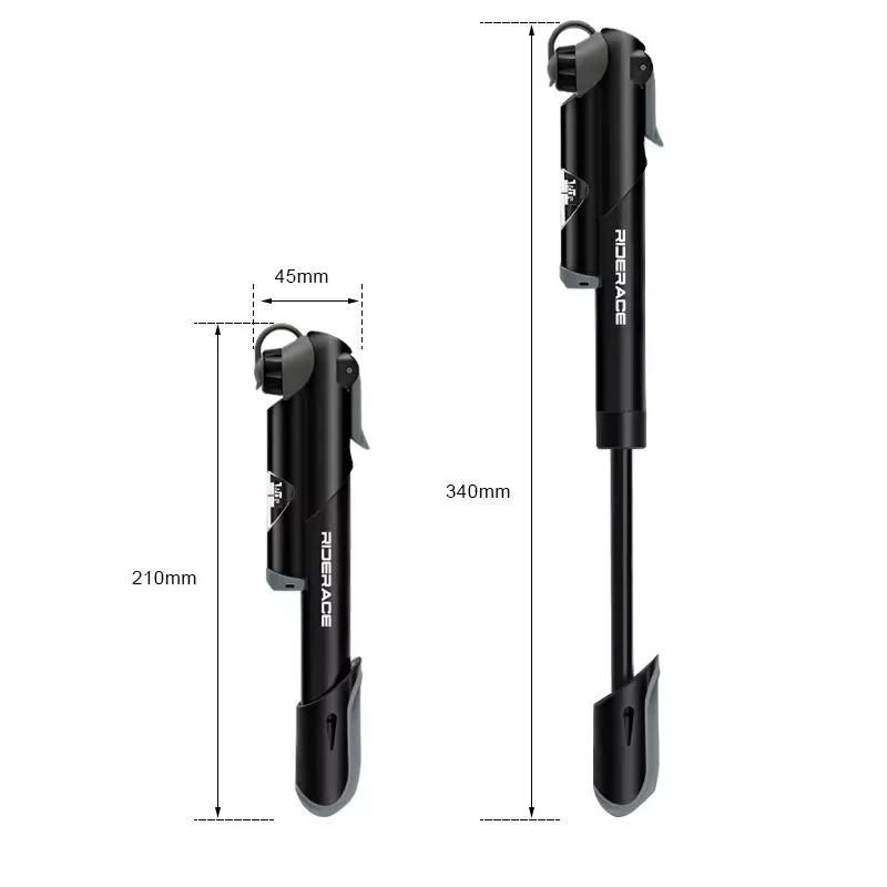 Portable Bike Pump Schrader Presta Valve – Digital Gauge MTB Bicycle Hand Pump PLUSH