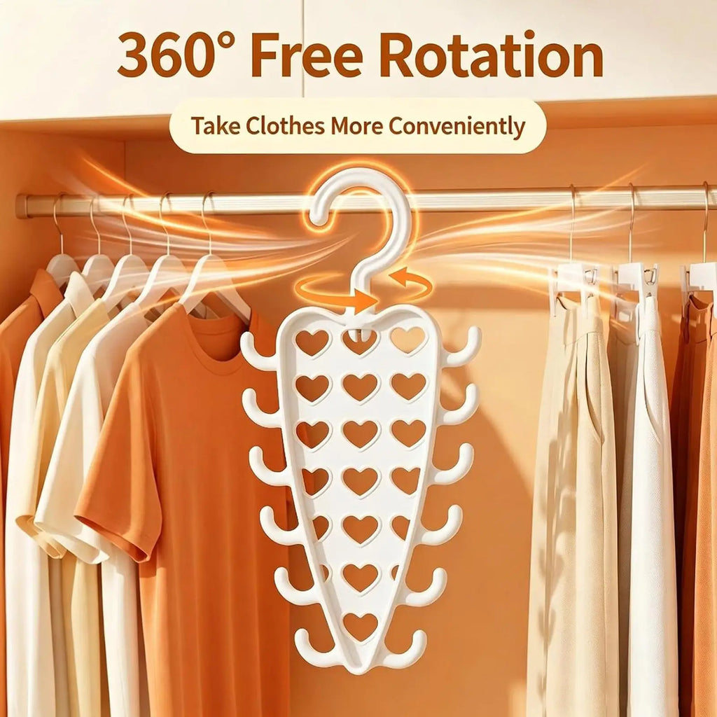 V-Shape 12-Hook Space Saving Closet Organizer Hanger Closet Organizer Hanger PLUSH