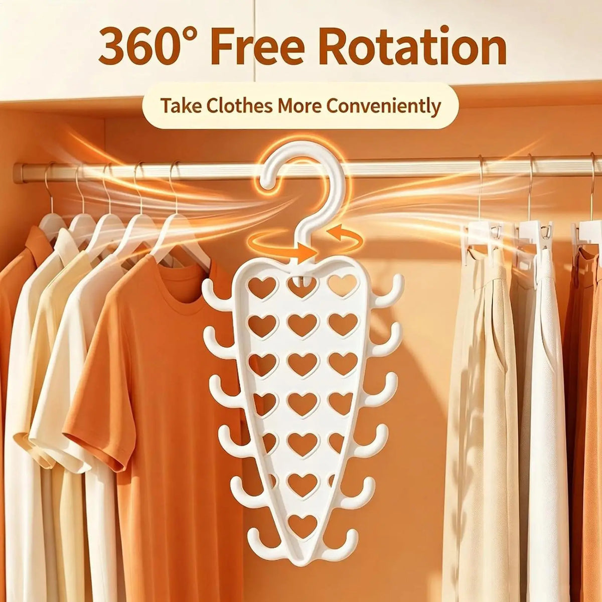 V-Shape 12-Hook Space Saving Closet Organizer Hanger Closet Organizer Hanger PLUSH