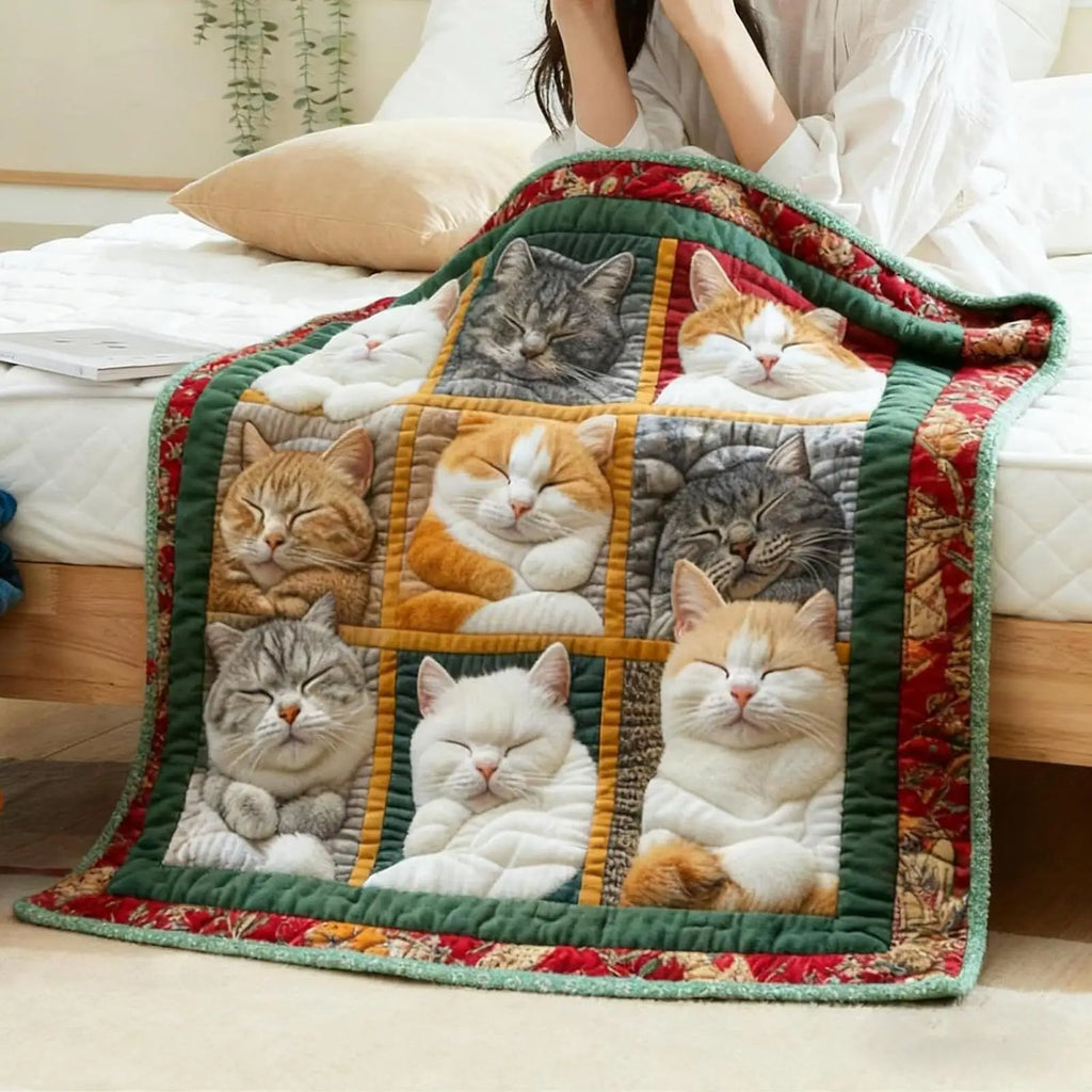 Cat Lover's Plush Fleece Throw Blanket – Sofa, Bed & Gift Fleece Throw Blanket PLUSH