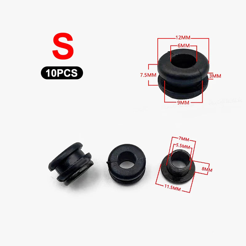 Motorcycle Rubber Shock Absorber Grommets 5 Sets + Bolt Kit Motorcycle Grommet Kit PLUSH S