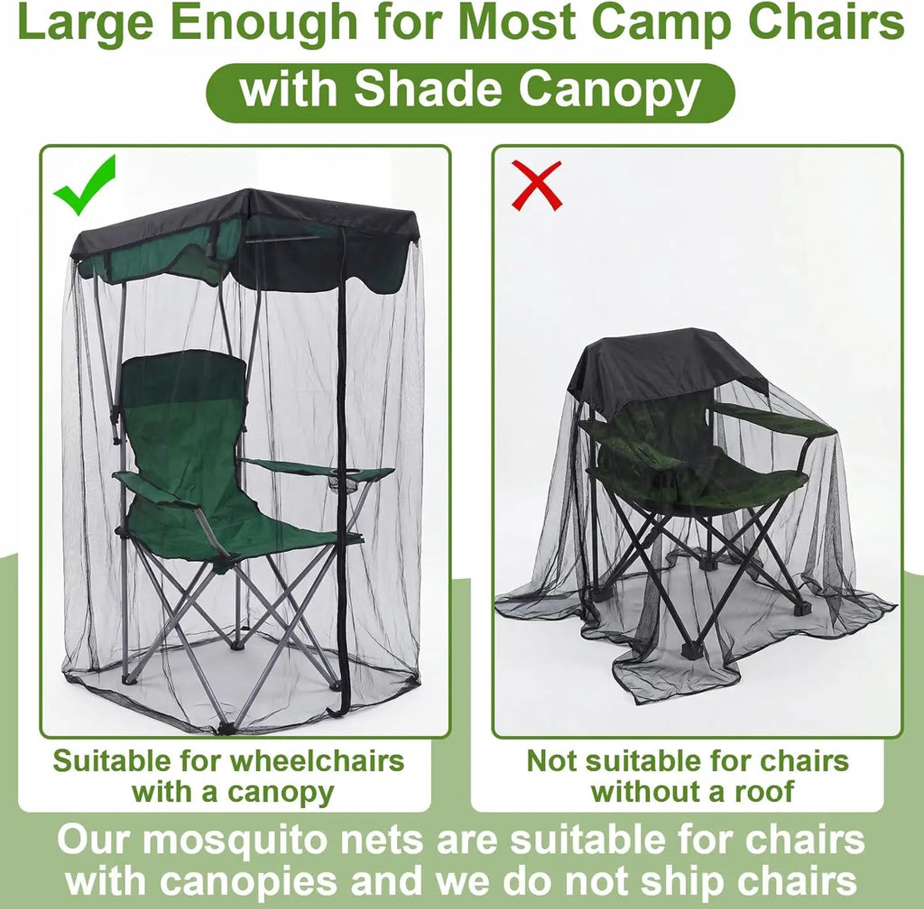 Outdoor Swing Mosquito Net – Hammock Chair Insect Screen Cover Hammock Mosquito Net PLUSH
