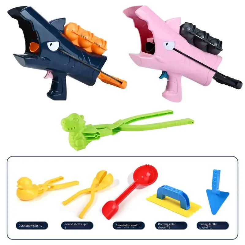 Shark Snowball Launcher Toy – Kids Outdoor Snow Game Gift Snow Launcher Toy PLUSH