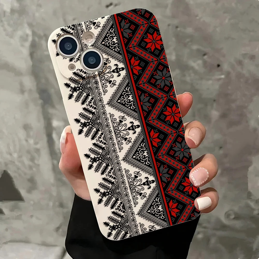 Vintage Totem iPhone Case – Shockproof Cover 7 to 17 iPhone Phone Case PLUSH -3 iPhone 14 Pro