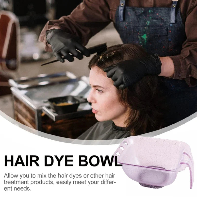 WANMEI Glitter Hair Color Mixing Bowl – Hairstylist Essential Hair Dye Mixing Bowl PLUSH