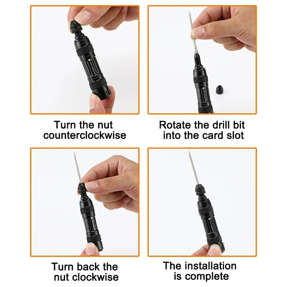 Tubeless Bike Tire Repair Tool Set – Aluminum Alloy Kit Bike Repair Tool Set PLUSH