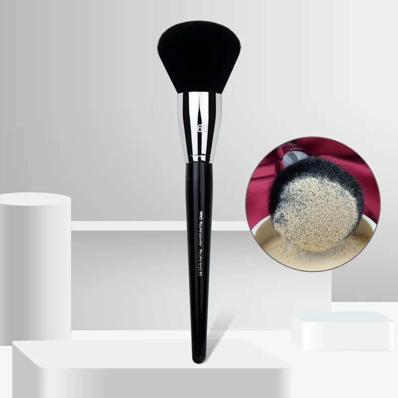 Pro Round Fluffy Powder Brush #60 – Large-Head Makeup Brush Makeup Powder Brush PLUSH