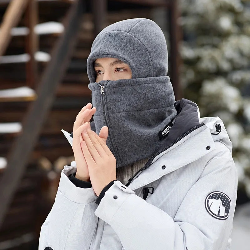 Winter Fleece Cycling Hat Scarf & Face Mask Set | Windproof Winter Cycling Set PLUSH