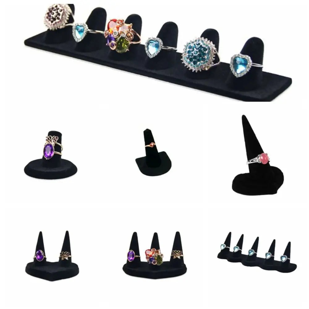 Velvet Ring Display Stand – Multi-Style Jewelry Holder Jewelry Display Stand PLUSH