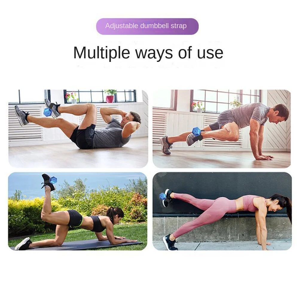 Adjustable Dumbbell Foot Strap – Ankle Weight & Tibialis Trainer Ankle Weight Strap PLUSH