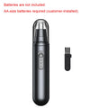 Raugee Electric Nose & Ear Hair Trimmer – Portable Clipper Nose Hair Trimmer PLUSH Black USB Type-C