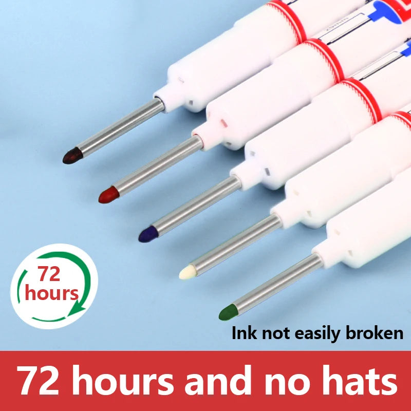 Long Nib Deep Hole Marker Pen – Waterproof 20mm Marking Tool Deep Hole Marker Pen PLUSH