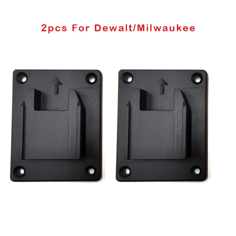 2pc 18V Battery Wall Mount Holder Rack – Makita Bosch Milwaukee Battery Wall Mount Holder PLUSH For Dewlt Milwaukee 1 China Mainland