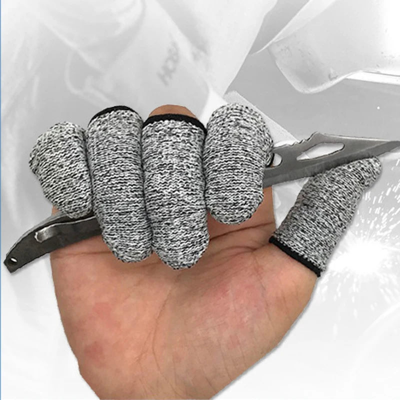 Level 5 Cut Resistant Finger Cots – Thumb Protector Sleeves Cut Resistant Finger Cots PLUSH