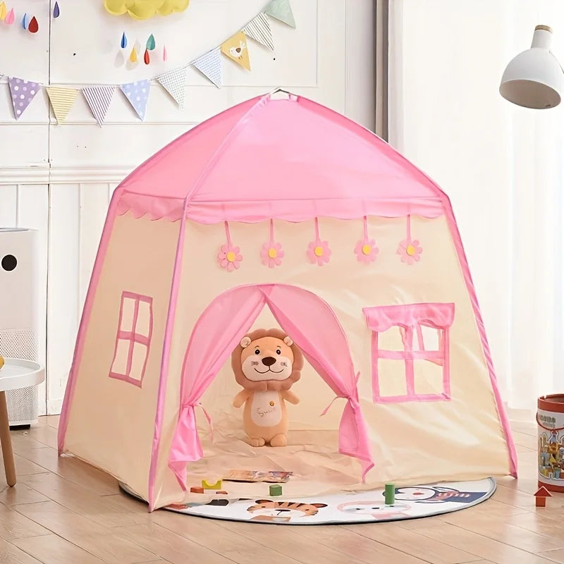 Pink Flower Princess Play Tent for Kids – Playhouse Decor Kids Play Tent PLUSH