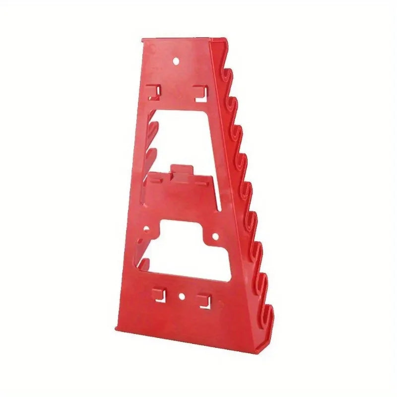 Red Plastic Wrench Organizer Tray – Socket & Spanner Holder Tool Organizer Tray PLUSH Red