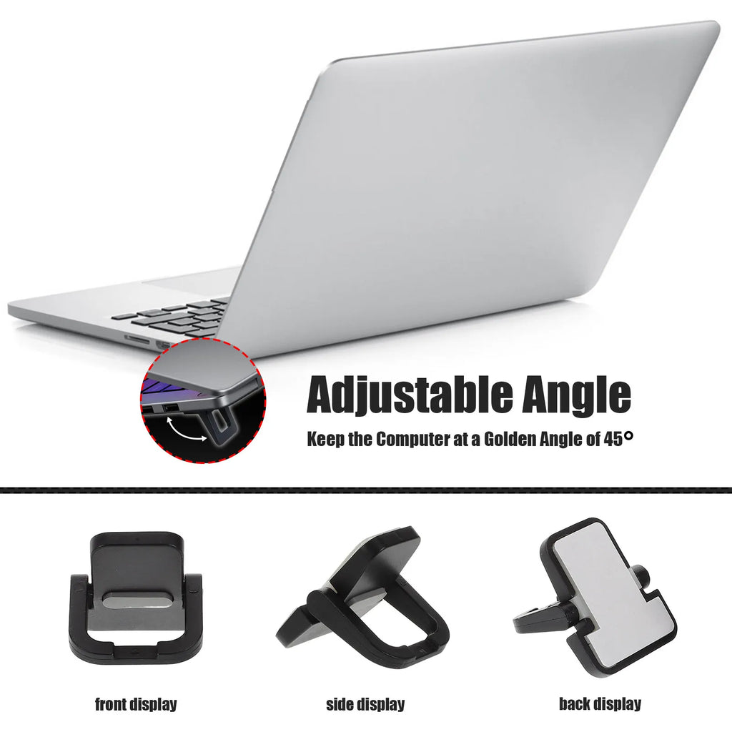Foxnovo 2Pcs Mini Laptop Stand – Portable Ergonomic Keyboard Riser Laptop Stand PLUSH