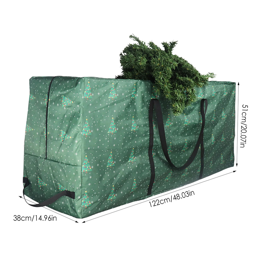 Christmas Wreath Storage Bag | Clear Window & Thickened Fabric Wreath Storage Bag PLUSH Christmas tree 1PC