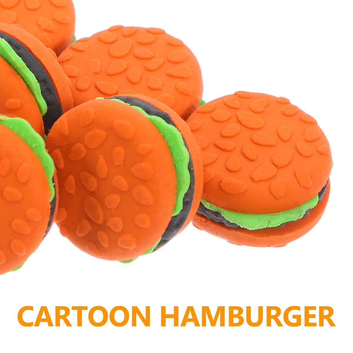 Mini Hamburger Erasers 30 Pack – Novelty School Supplies Novelty Erasers PLUSH
