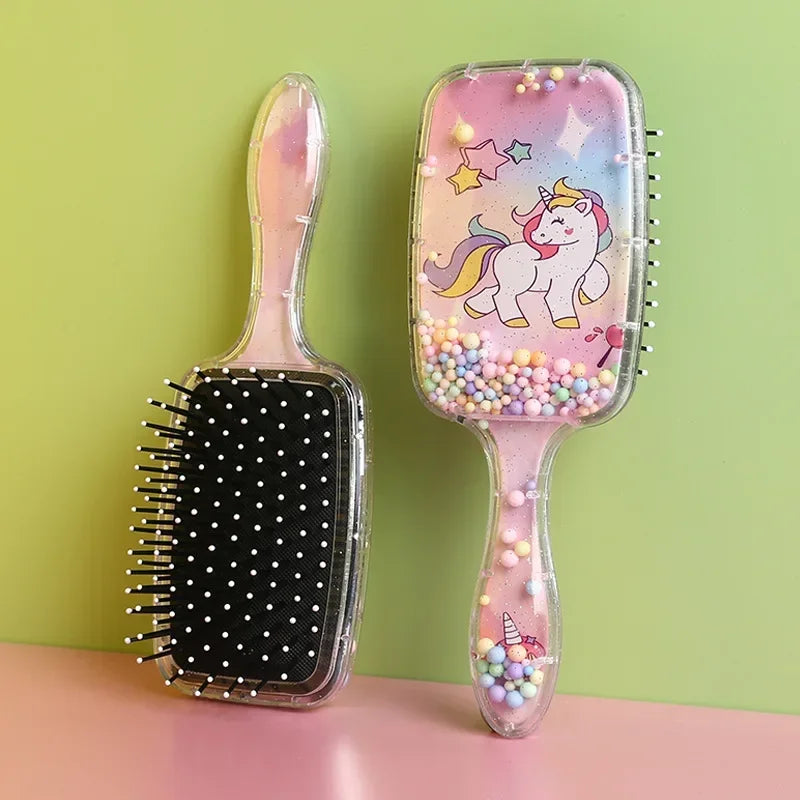 Kawaii Cartoon Animal Air Cushion Hair Comb for Kids Girls Kids Hair Comb PLUSH