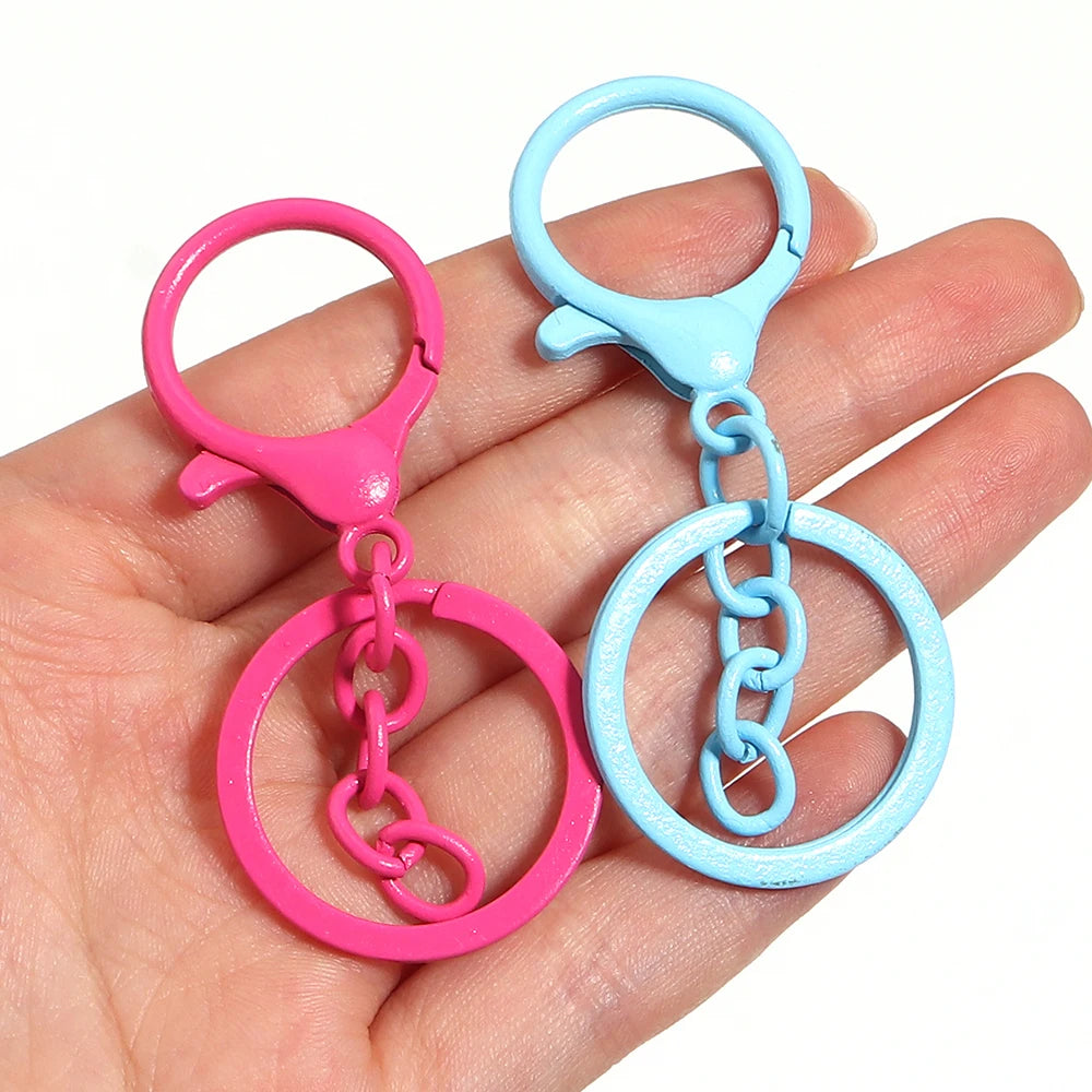 5pcs Colorful Alloy Lobster Clasp Key Ring – DIY Jewelry Making Jewelry Findings PLUSH