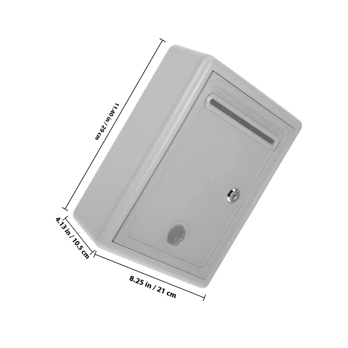Wall Mount Lock Box with Slot – Secure Metal Suggestion Box Wall Mount Lock Box PLUSH