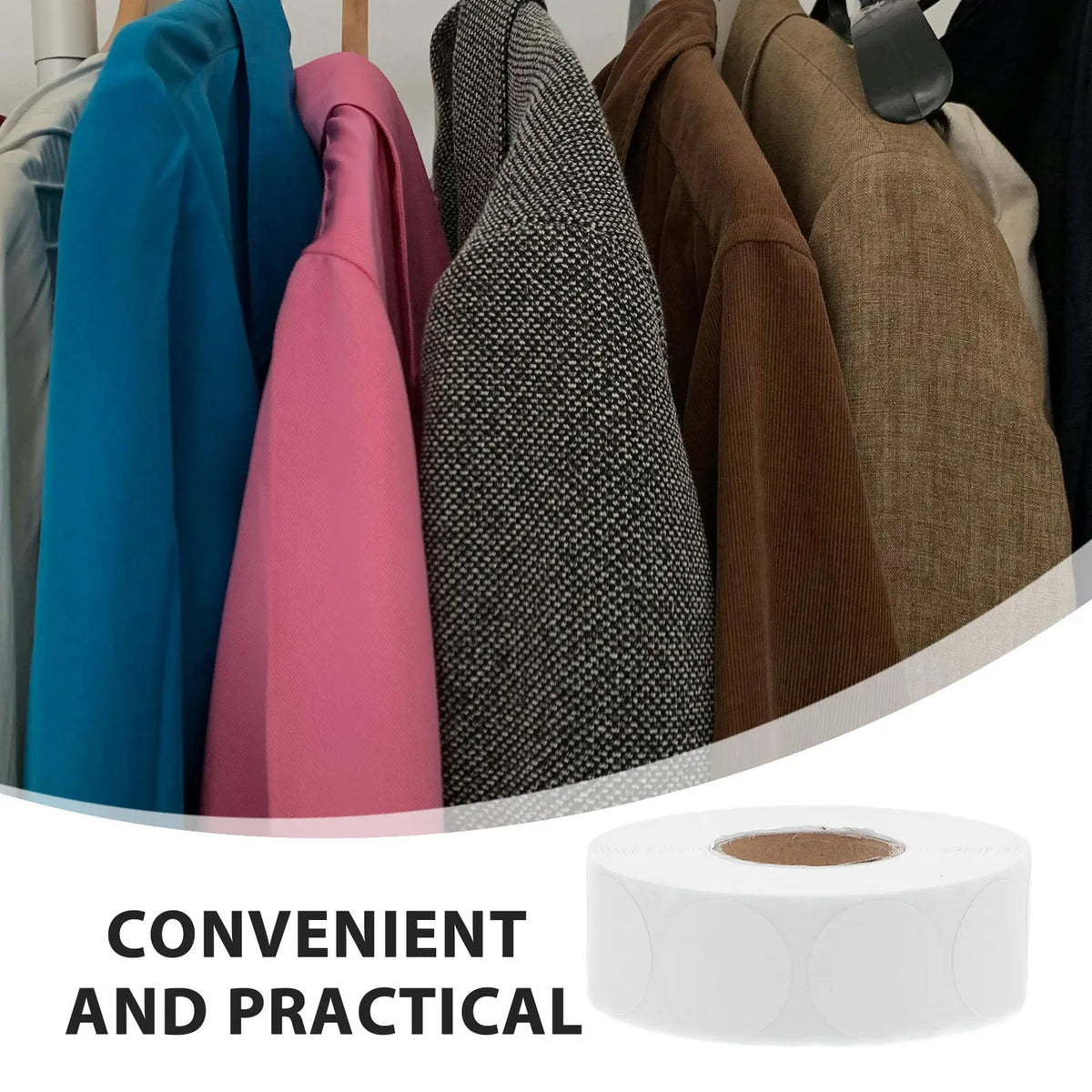 1000pcs Blank Round Circle Label Stickers 1.9cm – Printable Roll Circle Label Stickers PLUSH