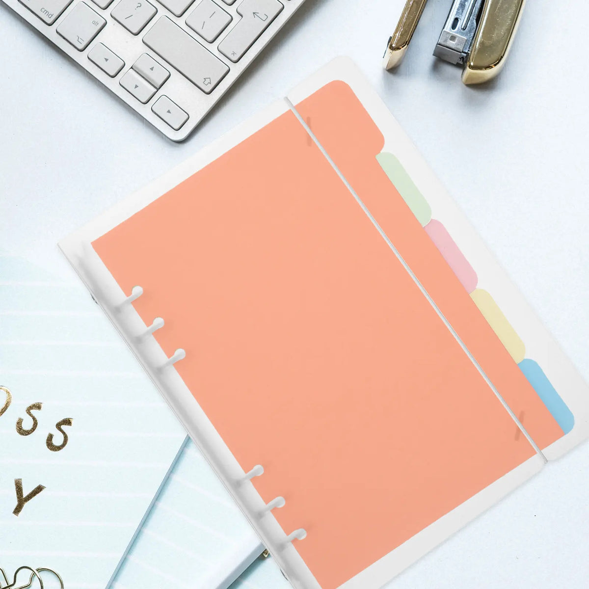 2-Pack A5 Clear Binder Organizer – Portable Document Folder Document Binder Folder PLUSH