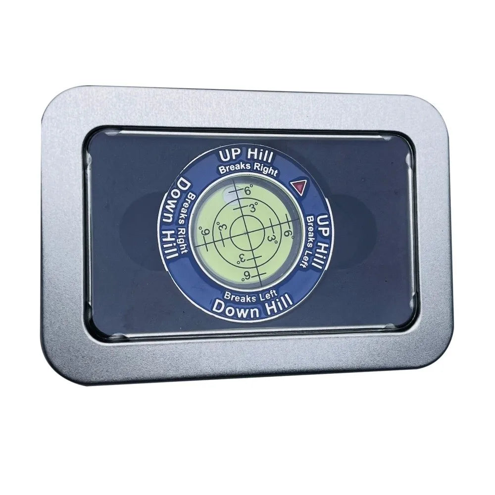 Golf Ball Marker Spirit Level – High Precision Putting Tool Golf Training Aid PLUSH